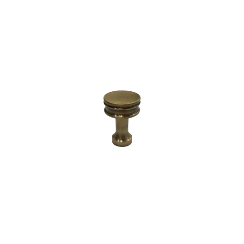 Cabinet knob BAMBOU ROND PLAT LAITON