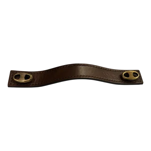 Leather pull Marina EA 128mm with stitching
